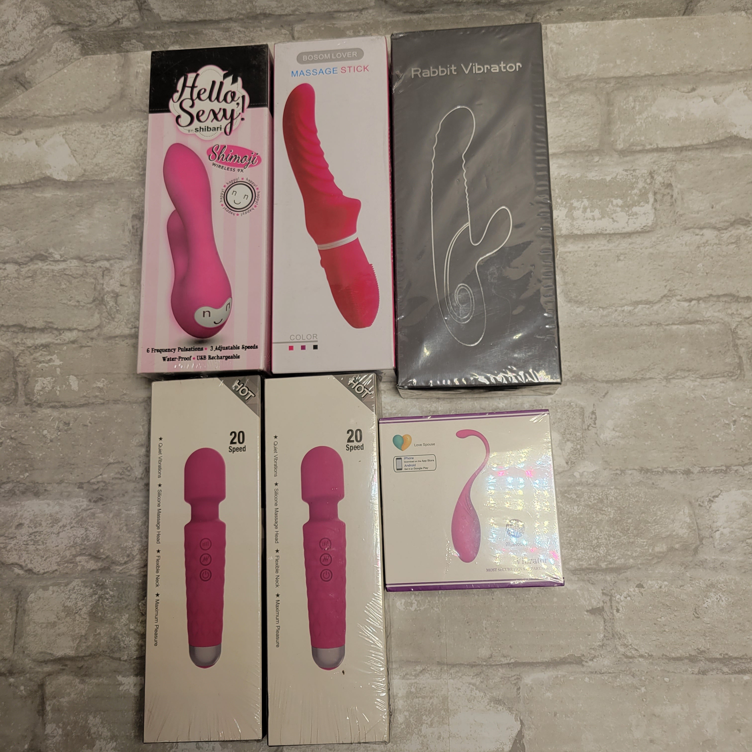 Personal Massage Wand for Women, Neck Back Body, Lot of 6 (8057457672430)